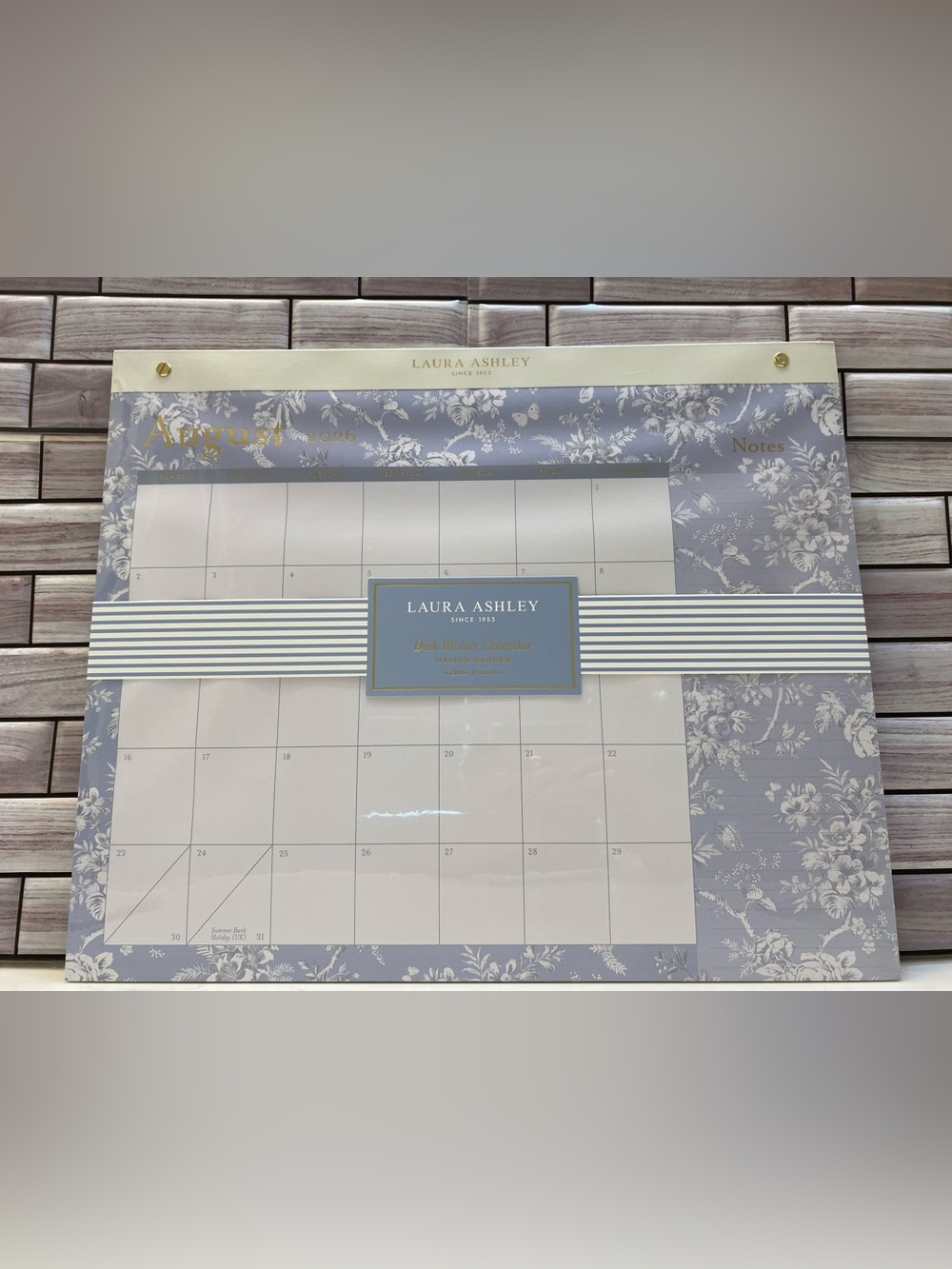 Laura Ashley 
❤️2027 17-Month Desk Blotter Calendar/Planner Blue 14x17” New